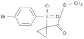 Cyclopropanecarboxylic acid, 1-[(4-bromophenyl)sulfonyl]-, methyl ester