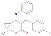 3-Quinolinecarboxylic acid, 2-cyclopropyl-4-(4-fluorophenyl)-, ethyl ester