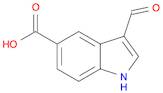 1H-Indole-5-carboxylic acid, 3-formyl-