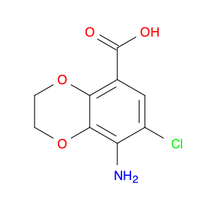 1,4-Benzodioxin-5-carboxylic acid, 8-amino-7-chloro-2,3-dihydro-