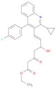 6-Heptenoic acid, 7-[2-cyclopropyl-4-(4-fluorophenyl)-3-quinolinyl]-5-hydroxy-3-oxo-, ethyl este...