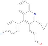 2-Propenal, 3-[2-cyclopropyl-4-(4-fluorophenyl)-3-quinolinyl]-, (2E)-