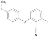 Benzonitrile, 2-fluoro-6-[4-(methylthio)phenoxy]-