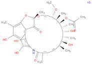 Rifamycin, sodium salt (1:1)