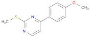 Pyrimidine, 4-(4-methoxyphenyl)-2-(methylthio)-