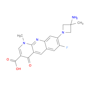 Benzo[b][1,8]naphthyridine-3-carboxylic acid, 8-(3-amino-3-methyl-1-azetidinyl)-7-fluoro-1,4-dihyd…