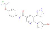 3-Pyridinecarboxamide, N-[4-(chlorodifluoromethoxy)phenyl]-6-[(3R)-3-hydroxy-1-pyrrolidinyl]-5-(1H…