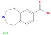 1H-3-Benzazepine-7-carboxylic acid, 2,3,4,5-tetrahydro-, hydrochloride (1:1)