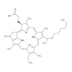 3-Phorbinepropanoic acid, 14-ethyl-9-[1-(hexyloxy)ethyl]-4,8,13,18-tetramethyl-20-oxo-, (3S,4S)-