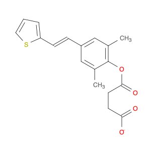 Butanedioic acid, mono[2,6-dimethyl-4-[(1E)-2-(2-thienyl)ethenyl]phenyl] ester