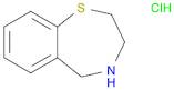 1,4-Benzothiazepine, 2,3,4,5-tetrahydro-, hydrochloride (1:1)