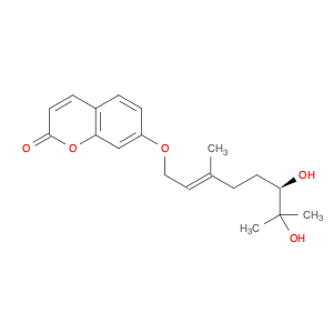 2H-1-Benzopyran-2-one, 7-[[(2E,6R)-6,7-dihydroxy-3,7-dimethyl-2-octen-1-yl]oxy]-