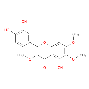 4H-1-Benzopyran-4-one, 2-(3,4-dihydroxyphenyl)-5-hydroxy-3,6,7-trimethoxy-