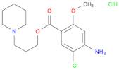 Benzoic acid, 4-amino-5-chloro-2-methoxy-, 3-(1-piperidinyl)propyl ester, hydrochloride (1:1)