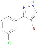 1H-Pyrazole, 4-bromo-3-(3-chlorophenyl)-