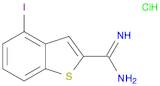 Benzo[b]thiophene-2-carboximidamide, 4-iodo-, hydrochloride (1:1)