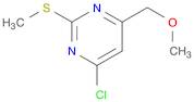 Pyrimidine, 4-chloro-6-(methoxymethyl)-2-(methylthio)-