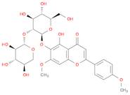 4H-1-Benzopyran-4-one, 5-hydroxy-7-methoxy-2-(4-methoxyphenyl)-6-[(2-O-β-D-xylopyranosyl-β-D-gluco…