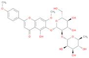 4H-1-Benzopyran-4-one, 6-[[2-O-(6-deoxy-α-L-mannopyranosyl)-β-D-glucopyranosyl]oxy]-5-hydroxy-7-me…