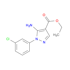 1H-Pyrazole-4-carboxylic acid, 5-amino-1-(3-chlorophenyl)-, ethyl ester