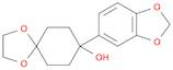 1,4-Dioxaspiro[4.5]decan-8-ol, 8-(1,3-benzodioxol-5-yl)-