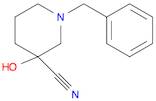 3-Piperidinecarbonitrile, 3-hydroxy-1-(phenylmethyl)-