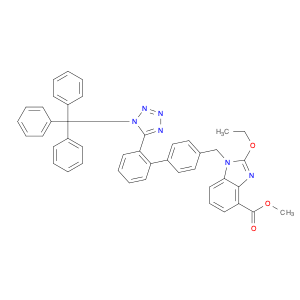 1H-Benzimidazole-4-carboxylic acid, 2-ethoxy-1-[[2'-[1-(triphenylmethyl)-1H-tetrazol-5-yl][1,1'-bi…