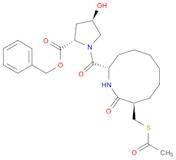 L-Proline, 1-[[(2S,9R)-9-[(acetylthio)methyl]decahydro-10-oxo-2-azecinyl]carbonyl]-4-hydroxy-, phe…