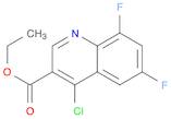 3-Quinolinecarboxylic acid, 4-chloro-6,8-difluoro-, ethyl ester