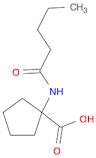 Cyclopentanecarboxylic acid, 1-[(1-oxopentyl)amino]-