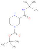 1-Piperazinecarboxylic acid, 3-[[(1,1-dimethylethyl)amino]carbonyl]-, 1,1-dimethylethyl ester, (...