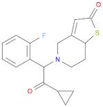 Thieno[3,2-c]pyridin-2(4H)-one, 5-[2-cyclopropyl-1-(2-fluorophenyl)-2-oxoethyl]-5,6,7,7a-tetrahydr…