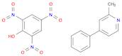 Pyridine, 2-methyl-4-phenyl-, compd. with 2,4,6-trinitrophenol (1:1)