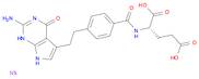 L-Glutamic acid, N-[4-[2-(2-amino-4,7-dihydro-4-oxo-3H-pyrrolo[2,3-d]pyrimidin-5-yl)ethyl]benzoyl]…