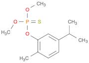 Phosphorothioic acid, O,O-dimethyl O-[2-methyl-5-(1-methylethyl)phenyl] ester