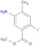 Benzoic acid, 5-amino-2-fluoro-4-methyl-, methyl ester