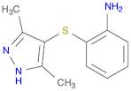 Benzenamine, 2-[(3,5-dimethyl-1H-pyrazol-4-yl)thio]-