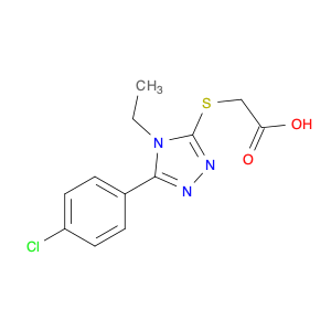 Acetic acid, 2-[[5-(4-chlorophenyl)-4-ethyl-4H-1,2,4-triazol-3-yl]thio]-