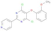 Pyrimidine, 4,6-dichloro-5-(2-methoxyphenoxy)-2-(4-pyridinyl)-