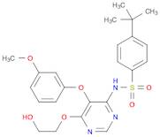 Benzenesulfonamide, 4-(1,1-dimethylethyl)-N-[6-(2-hydroxyethoxy)-5-(3-methoxyphenoxy)-4-pyrimidiny…