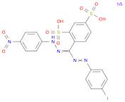 1,3-Benzenedisulfonic acid, 4-[[2-(4-iodophenyl)diazenyl][2-(4-nitrophenyl)hydrazinylidene]methyl]…