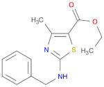 5-Thiazolecarboxylic acid, 4-methyl-2-[(phenylmethyl)amino]-, ethyl ester