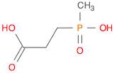 Propanoic acid, 3-(hydroxymethylphosphinyl)-