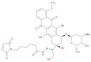 1H-Pyrrole-1-hexanoic acid, 2,5-dihydro-2,5-dioxo-, 2-[1-[(2S,4S)-4-[(3-amino-2,3,6-trideoxy-α-L-l…