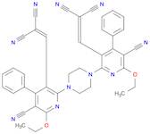 Propanedinitrile, 2,2'-[1,4-piperazinediylbis[(5-cyano-6-ethoxy-4-phenyl-2,3-pyridinediyl)methyl...