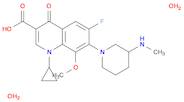 3-Quinolinecarboxylic acid, 1-cyclopropyl-6-fluoro-1,4-dihydro-8-methoxy-7-[3-(methylamino)-1-pipe…