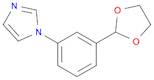 1H-Imidazole, 1-[3-(1,3-dioxolan-2-yl)phenyl]-