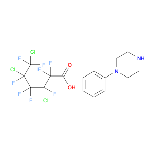 Hexanoic acid, 3,5,6-trichloro-2,2,3,4,4,5,6,6-octafluoro-, compd. with 1-phenylpiperazine (1:1)