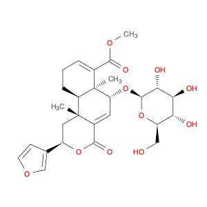 2H-Naphtho[2,1-c]pyran-7-carboxylic acid, 2-(3-furanyl)-6-(β-D-glucopyranosyloxy)-1,4,6,6a,9,10,10…