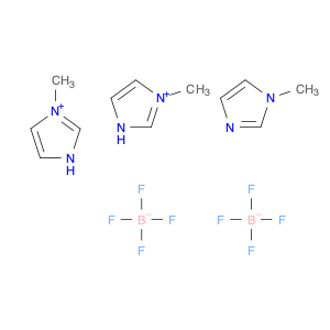 1H-Imidazole, 1-methyl-, mono[tetrafluoroborate(1-)] (9CI)